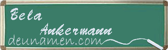 Bela Ankermann Visitenkarte